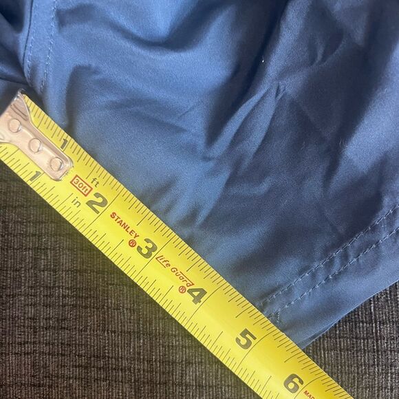 Vacancy Co. Mens Contrast Band Swim Shorts Drawstring Quick Dry Blue Green XL - Picture 8 of 8